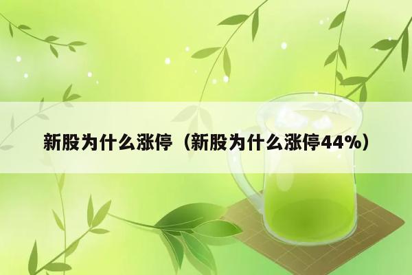 新股涨停的原因是什么？（新股为何能涨停44%） 