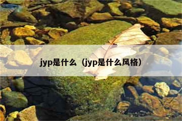 jyp是什么？它的风格又是怎样的呢？ 