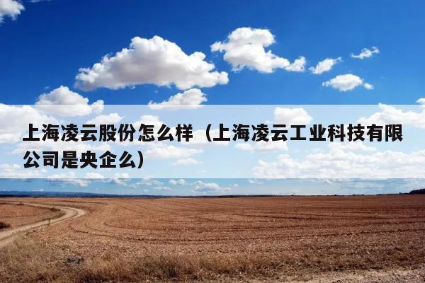 上海凌云股份怎么样（上海凌云工业科技有限公司是央企么） 