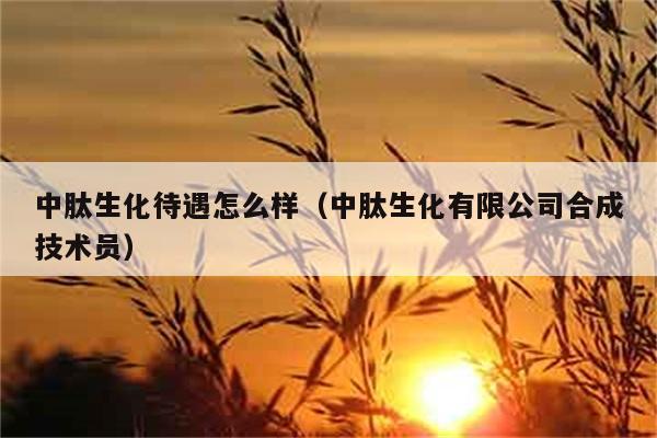 中肽生化待遇怎么样（中肽生化有限公司合成技术员） 