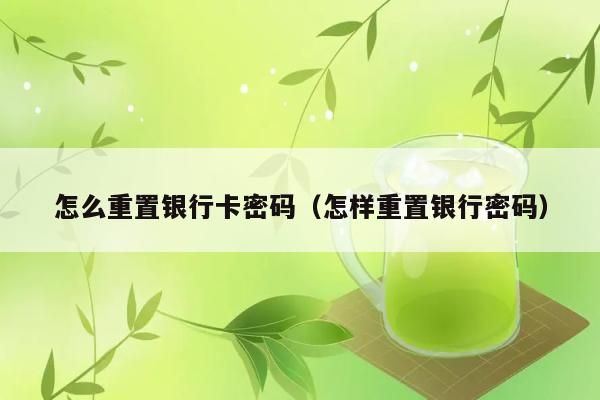 怎么重置银行卡密码（怎样重置银行密码） 