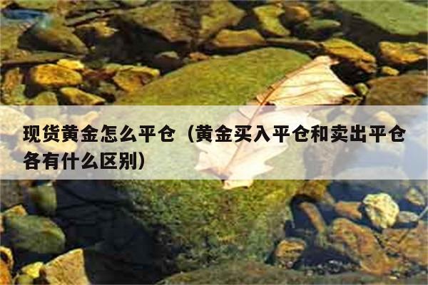 现货黄金怎么平仓（黄金买入平仓和卖出平仓各有什么区别） 