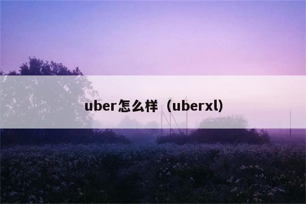 uber怎么样（uberxl） 