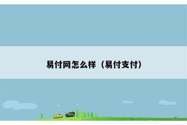 易付网怎么样（易付支付） 