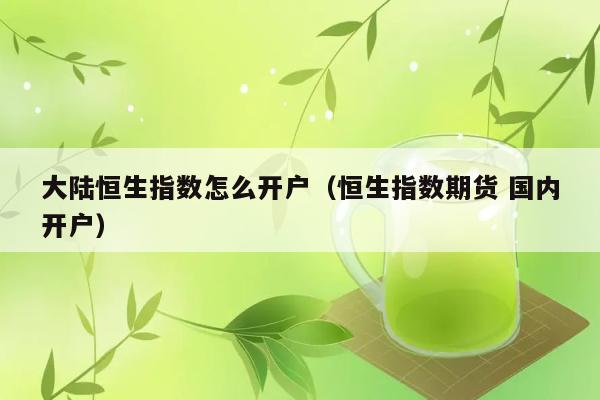 大陆恒生指数怎么开户（恒生指数期货 国内开户） 