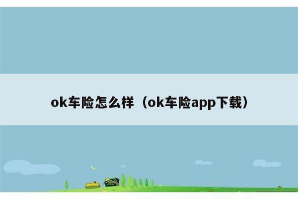 ok车险怎么样（ok车险app下载） 