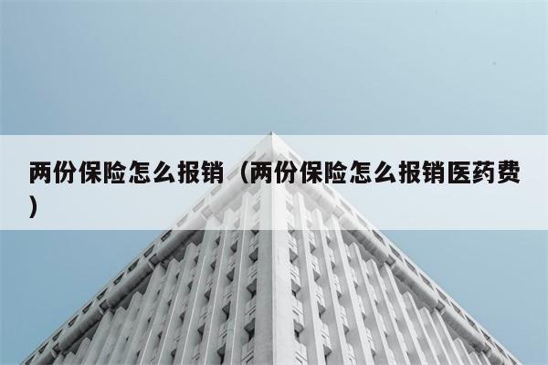 两份保险怎么报销（两份保险怎么报销医药费） 