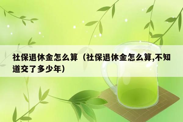 社保退休金怎么算（社保退休金怎么算,不知道交了多少年） 