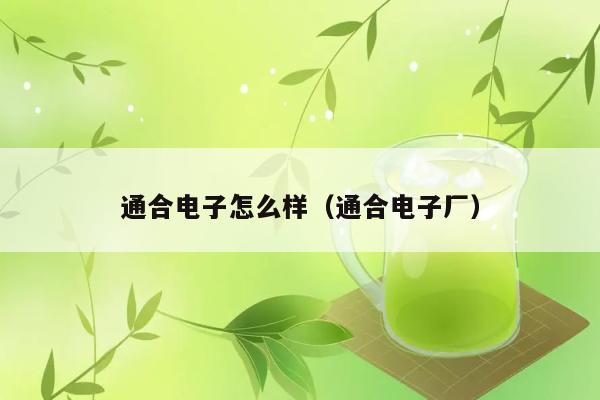 通合电子怎么样（通合电子厂） 