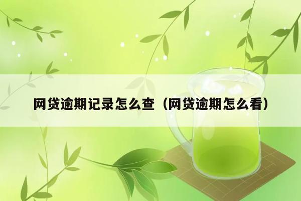 网贷逾期记录怎么查（网贷逾期怎么看） 