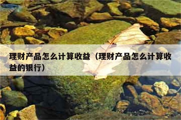 理财产品怎么计算收益（理财产品怎么计算收益的银行） 