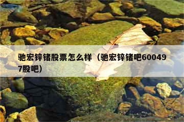 驰宏锌锗股票怎么样（驰宏锌锗吧600497股吧） 