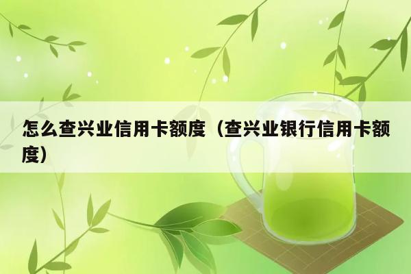 怎么查兴业信用卡额度（查兴业银行信用卡额度） 