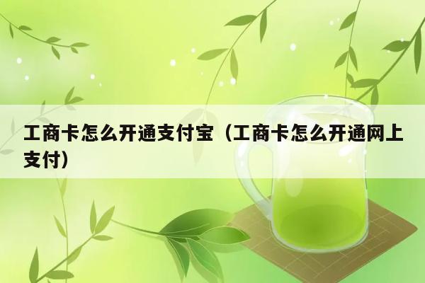 工商卡怎么开通支付宝（工商卡怎么开通网上支付） 