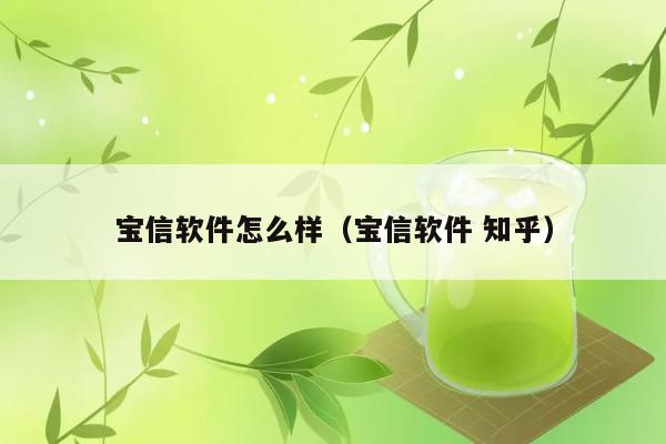 宝信软件怎么样（宝信软件 知乎） 