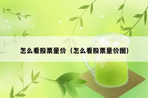 怎么看股票量价（怎么看股票量价图） 