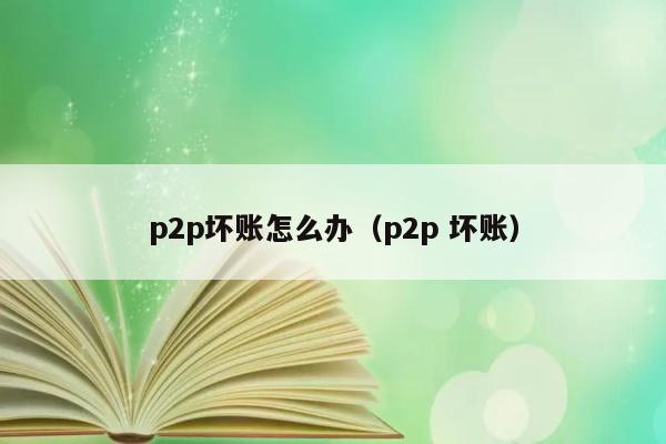 p2p坏账怎么办（p2p 坏账） 