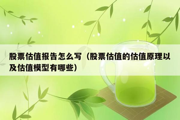 股票估值报告怎么写（股票估值的估值原理以及估值模型有哪些） 