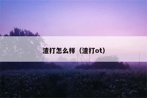 渣打怎么样（渣打ot） 