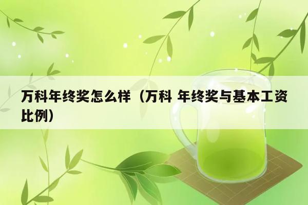 万科年终奖怎么样（万科 年终奖与基本工资比例） 