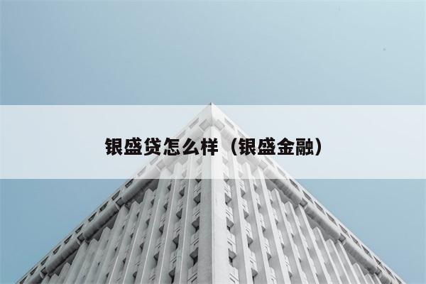 银盛贷怎么样（银盛金融） 