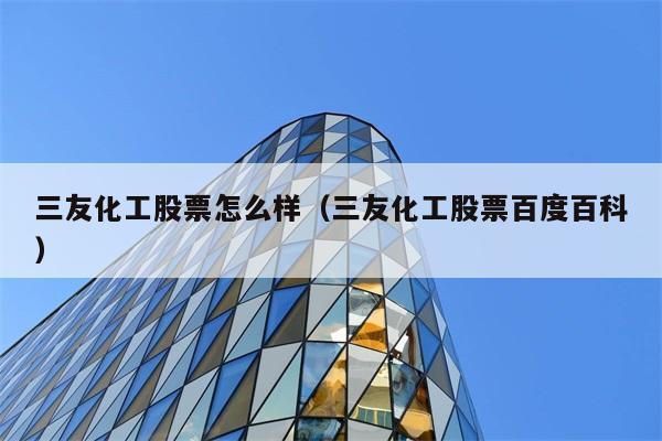 三友化工股票怎么样（三友化工股票百度百科） 