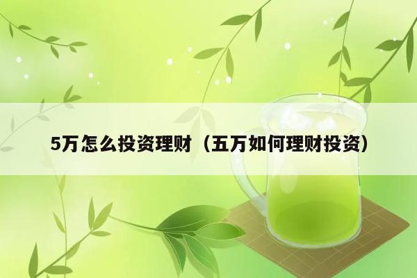 5万怎么投资理财（五万如何理财投资） 