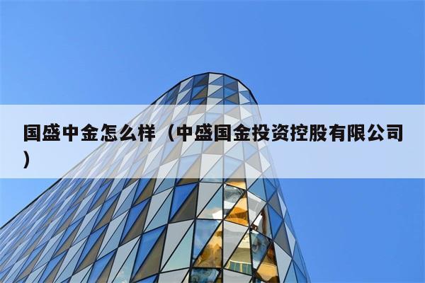 国盛中金怎么样（中盛国金投资控股有限公司） 