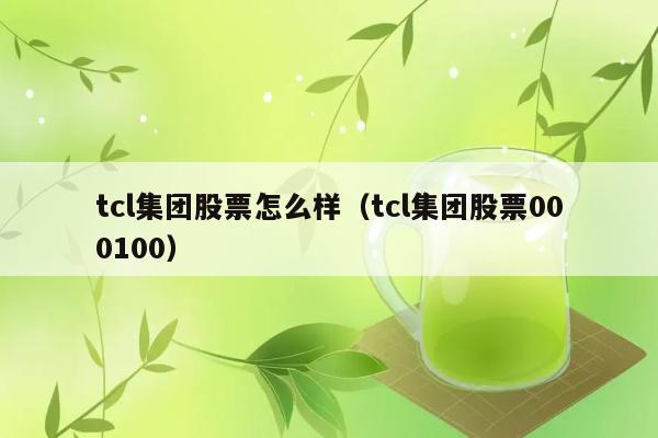 tcl集团股票怎么样（tcl集团股票000100） 