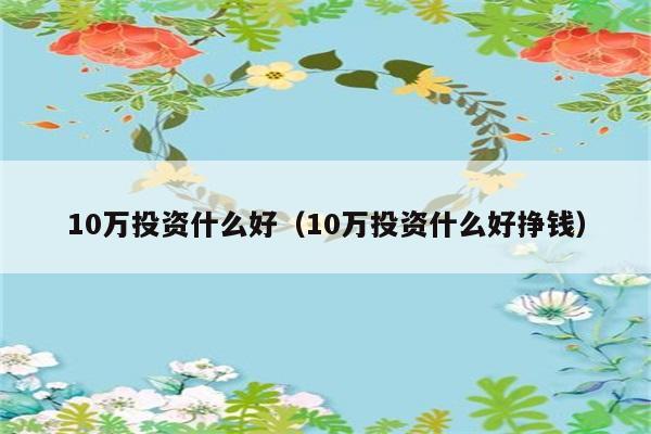 10万投资什么好（10万投资什么好挣钱） 