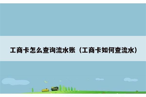 工商卡怎么查询流水账（工商卡如何查流水） 