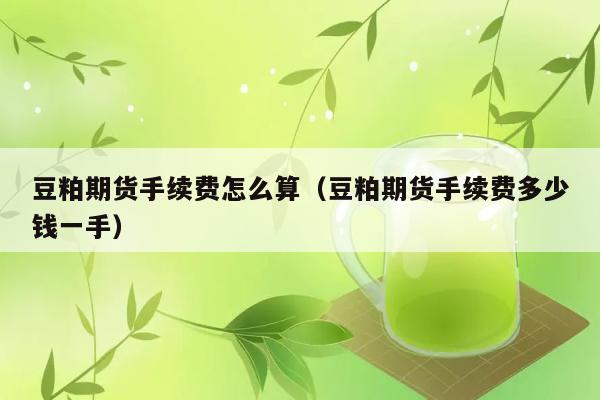 豆粕期货手续费怎么算（豆粕期货手续费多少钱一手） 