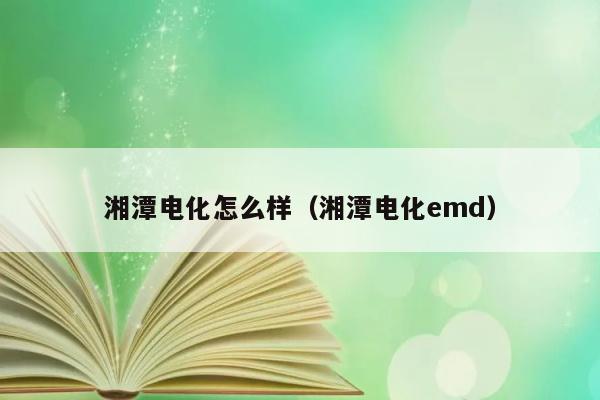 湘潭电化怎么样（湘潭电化emd） 