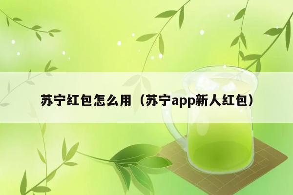 苏宁红包怎么用（苏宁app新人红包） 