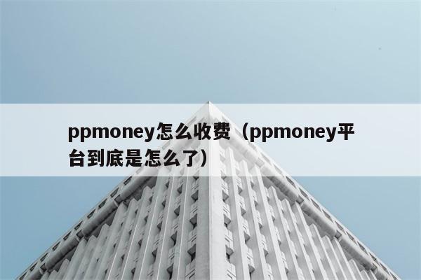 ppmoney怎么收费（ppmoney平台到底是怎么了） 