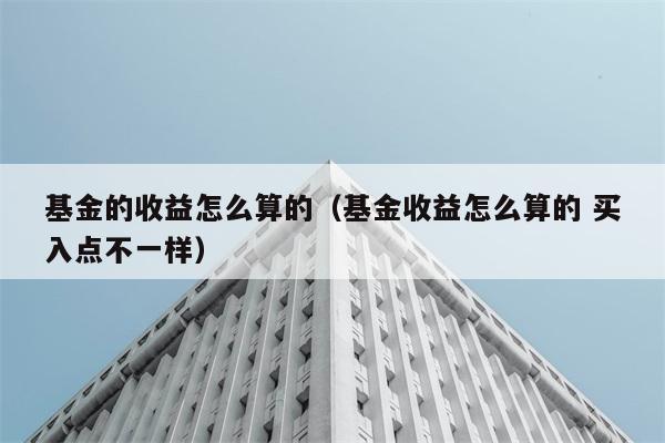 基金的收益怎么算的（基金收益怎么算的 买入点不一样） 