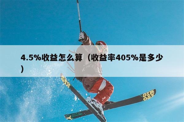 4.5%收益怎么算（收益率405%是多少） 