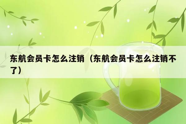 东航会员卡怎么注销（东航会员卡怎么注销不了） 