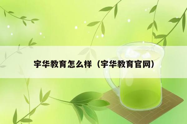 宇华教育怎么样（宇华教育官网） 