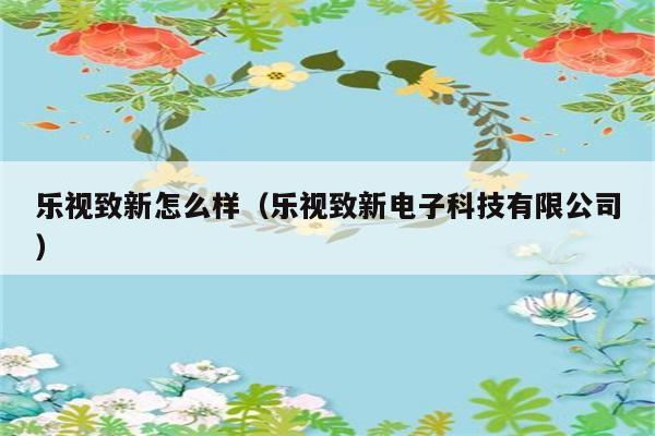 乐视致新怎么样（乐视致新电子科技有限公司） 