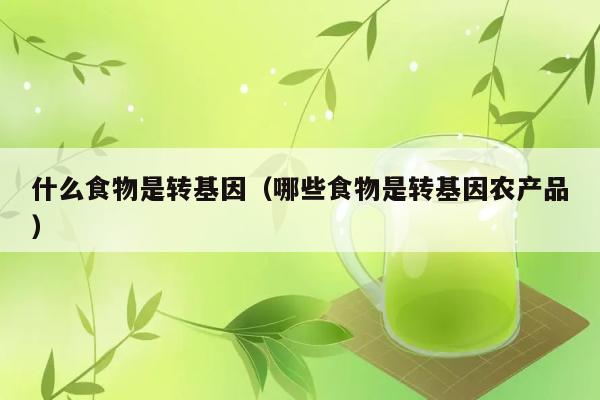 什么食物是转基因（哪些食物是转基因农产品） 