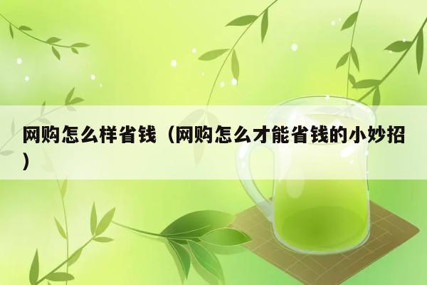 网购怎么样省钱（网购怎么才能省钱的小妙招） 