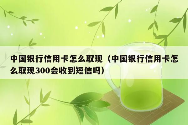 中国银行信用卡怎么取现（中国银行信用卡怎么取现300会收到短信吗） 