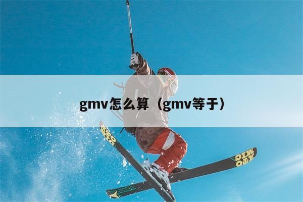 gmv怎么算（gmv等于） 